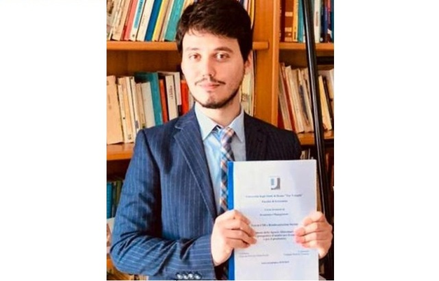 Laurea "magistrale" in videoconferenza per il niscemese Giuseppe Comitini Federico 